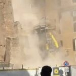 Torre medieval desaba parcialmente em Roma e deixa ao menos um trabalhador gravemente ferido