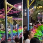 Brinquedo de parque de diversões falha e causa pânico em cidade da Bahia