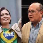 Michelle se reúne com Gilmar Mendes e pede prisão domiciliar para Bolsonaro