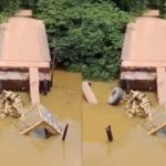 Ponte desaba na Barragem Santa Helena e isola moradores em Camaçari