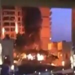 Turista mostra desespero após hotel ser atingido por ataque em Dubai